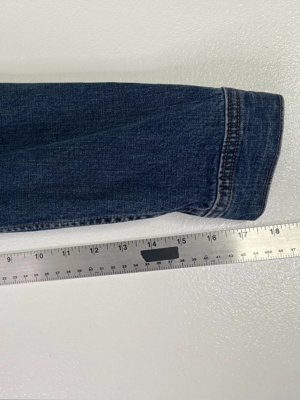 Calvin Klein Jeans Denim Jacket Boys Large L Dark Wash Button Front Cotton